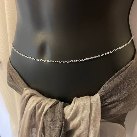 Beautiful silver belly chain