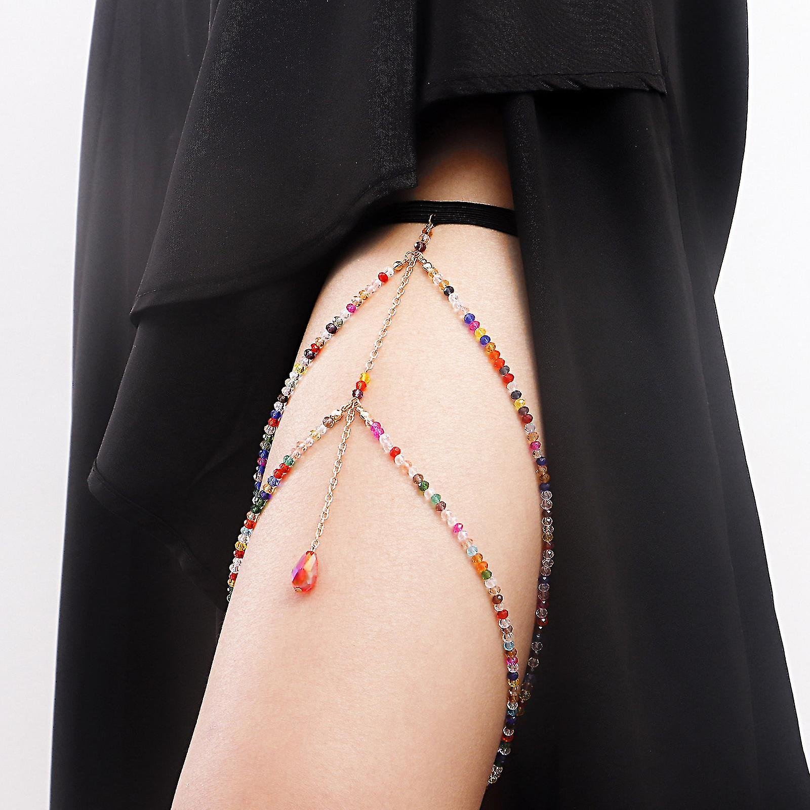 Beautiful multicolored beaded Thigh Chain